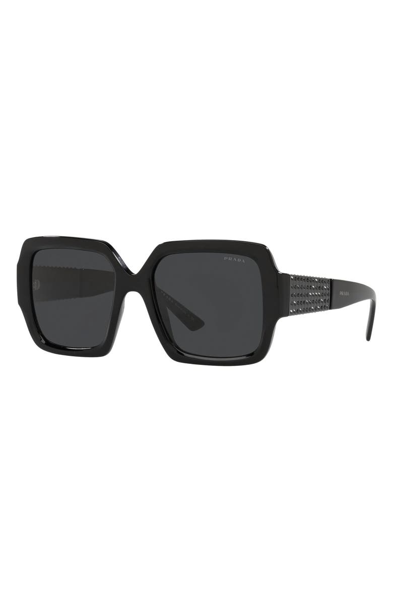 Prada 54mm Square Sunglasses, Alternate, color, 