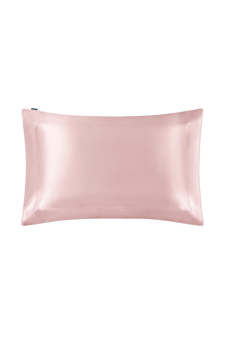 Pure Mulberry Silk Oxford Envelope Luxury Pillowcase, Main, color, Rosy Pink