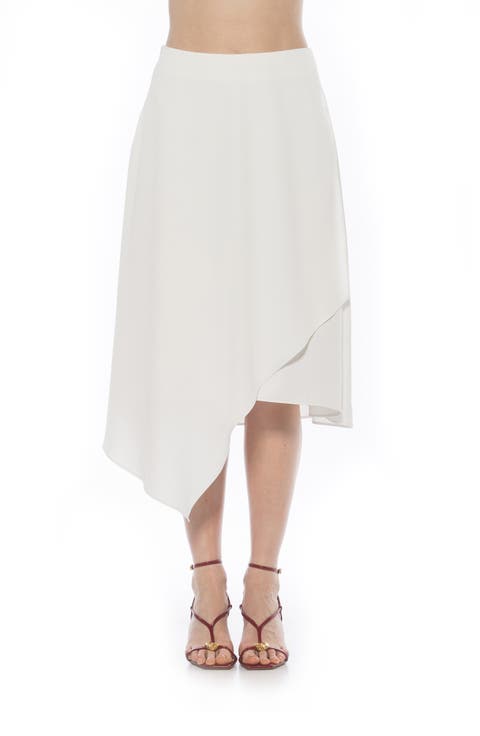 Jess Asymmetric Midi Skirt
