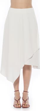 Alexia Admor Jess Asymmetric Midi Skirt
