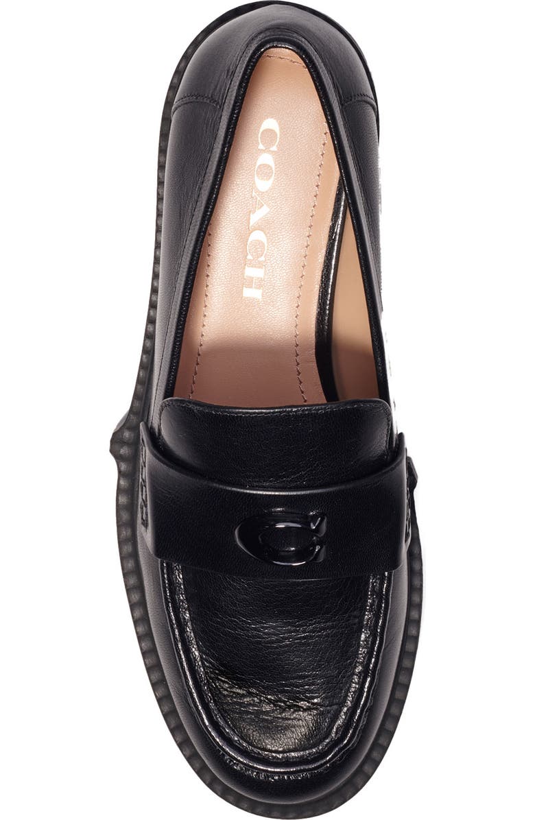 COACH Leah Platform Loafer, Alternate, color, Black
