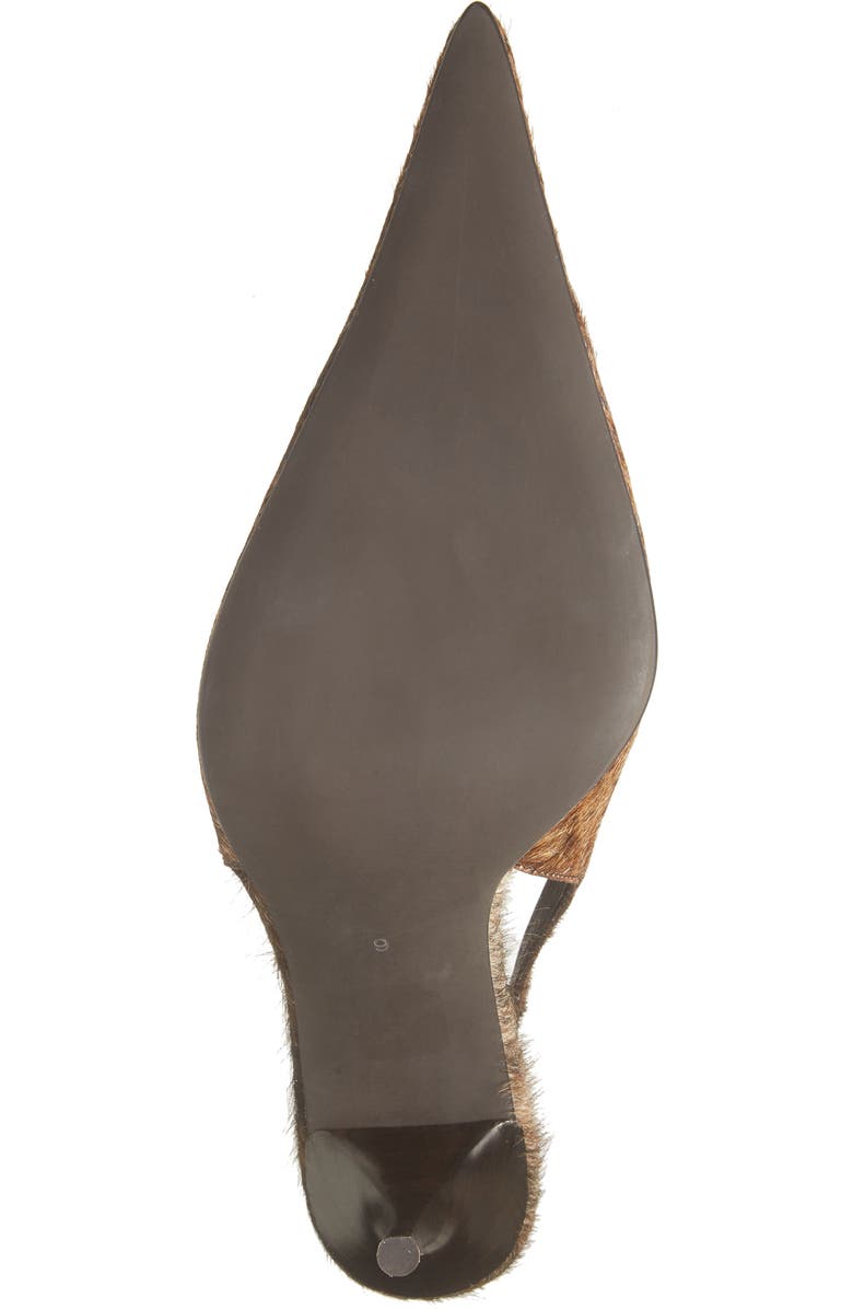 Jeffrey Campbell You Wish Genuine Calf Hair Pointed Toe Pump, Alternate, color, Black Brown Hair