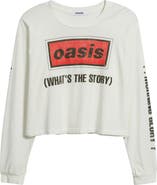 Daydreamer Oasis Long Sleeve Crop Graphic T-Shirt