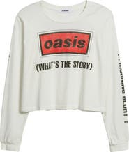 Daydreamer Oasis Long Sleeve Crop Graphic T-Shirt