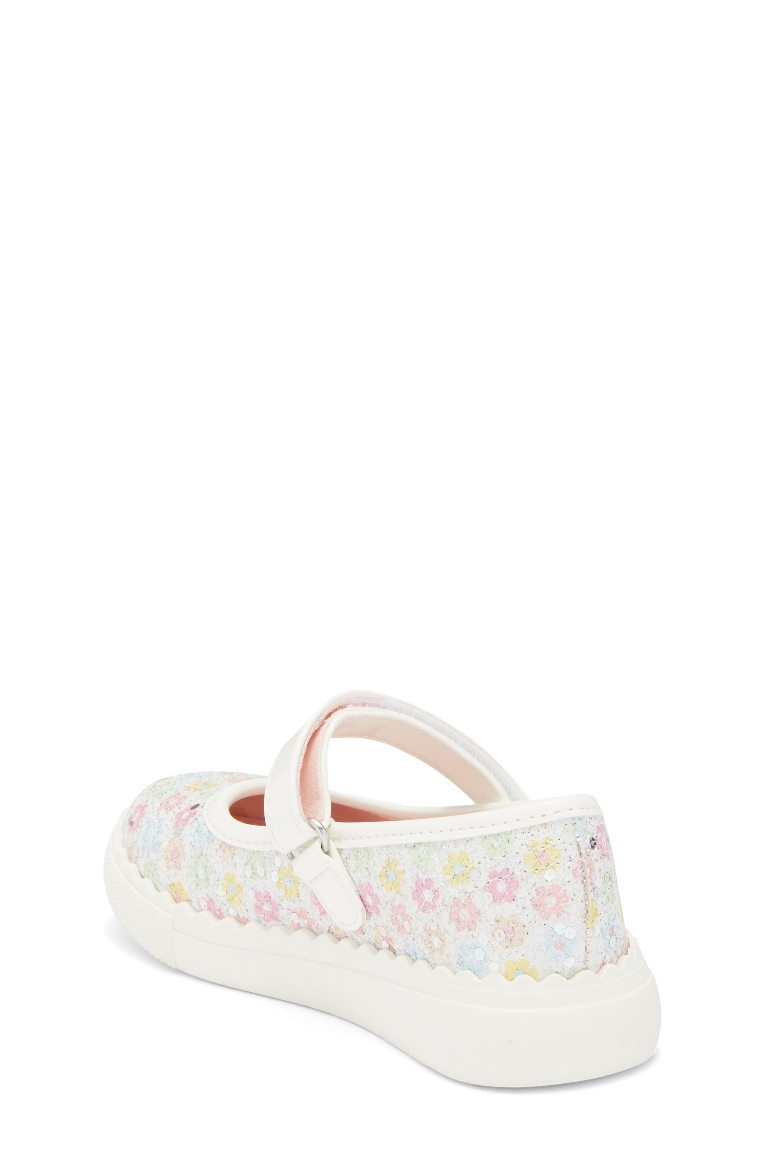 Kids' Pearlla Play Glitter Sneaker, Alternate, color, WHITE FLORAL