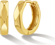 In Season Jewelry Hammered Plated Hoop Earrings