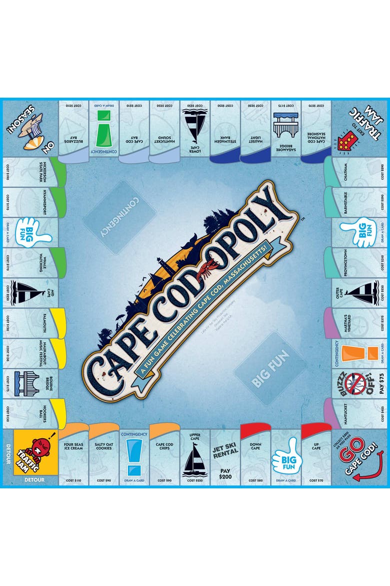 Cape Cod Opoly Board Game, Alternate, color, Multicolored