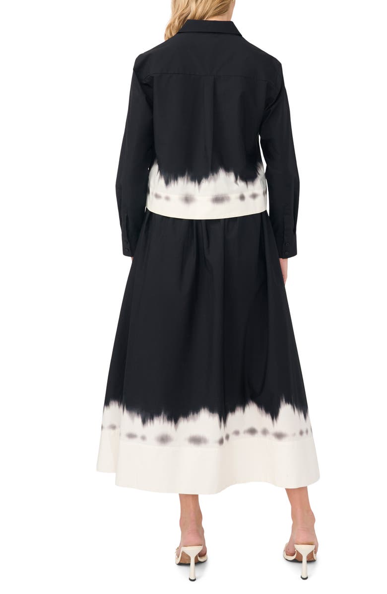 Halogen<sup>®</sup> Cropped Button Up Top, Alternate, color, Rich Black