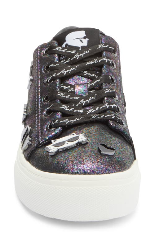 Karl Lagerfeld Paris Cate Pins Sneaker In Purple
