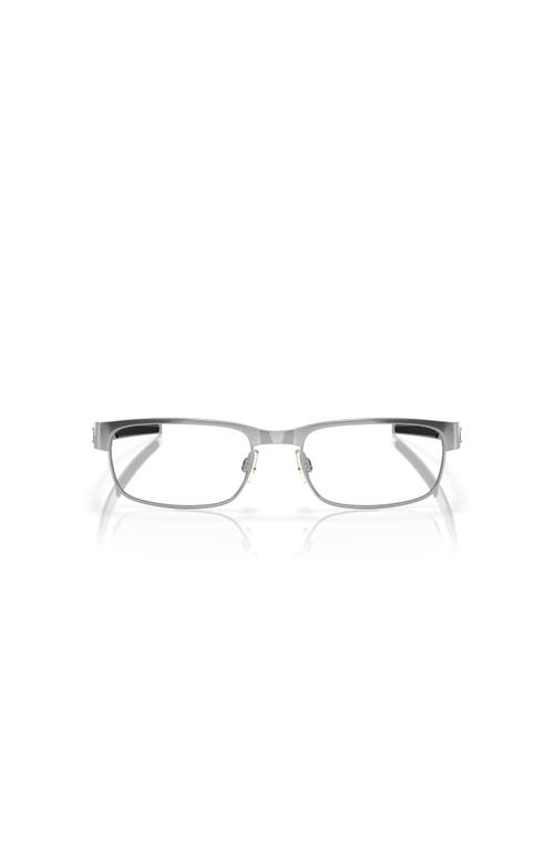 Oakley 55mm Rectangle Optical Glasses In Gray