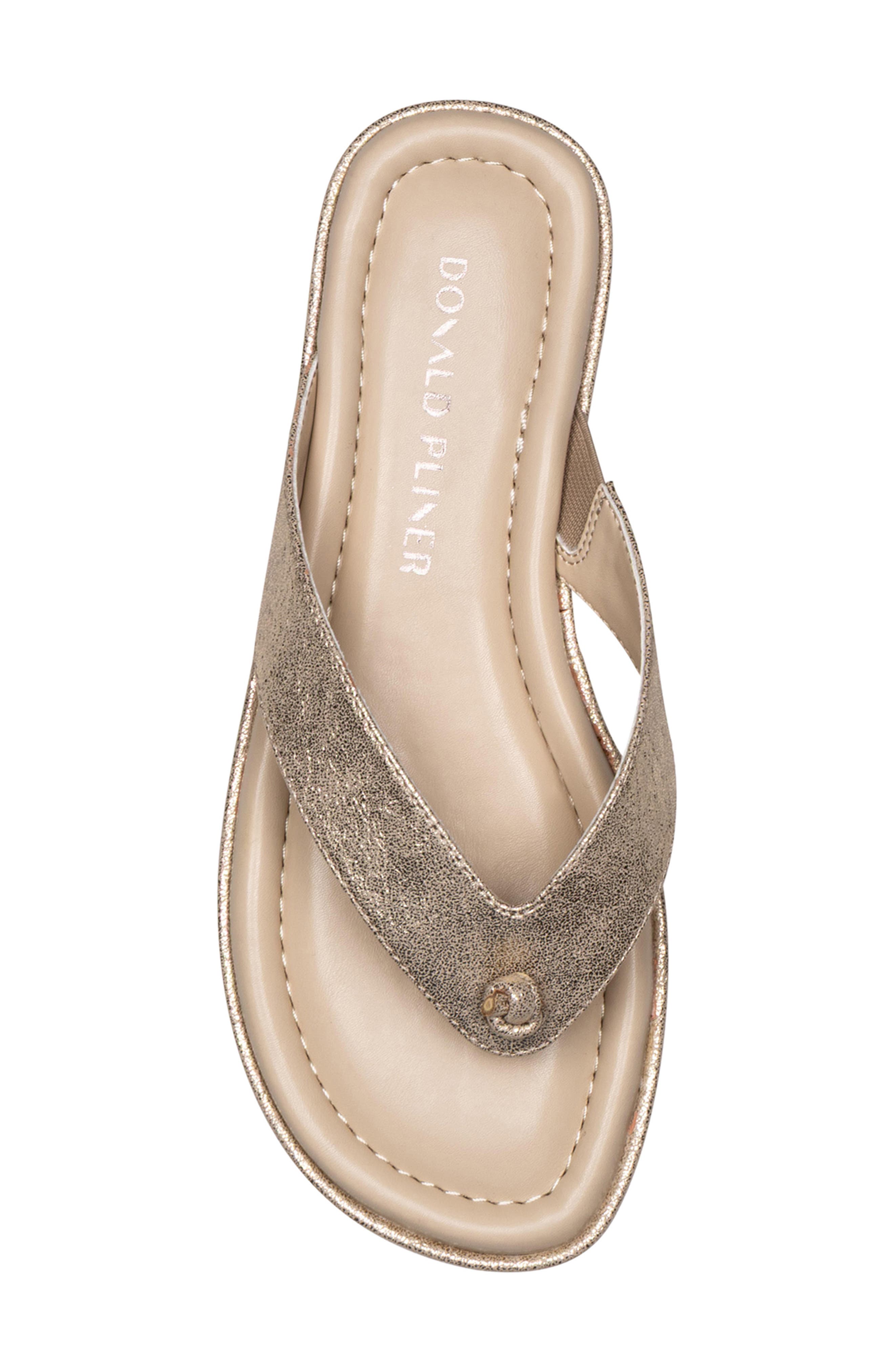 Thong Sandal, Alternate, color, PLATINO