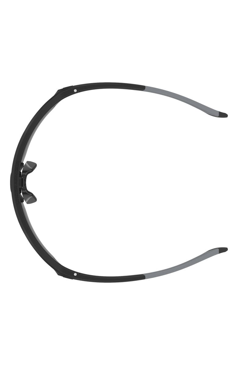 Under Armour 99mm Gradient Mask Sunglasses, Alternate, color, Matte Black