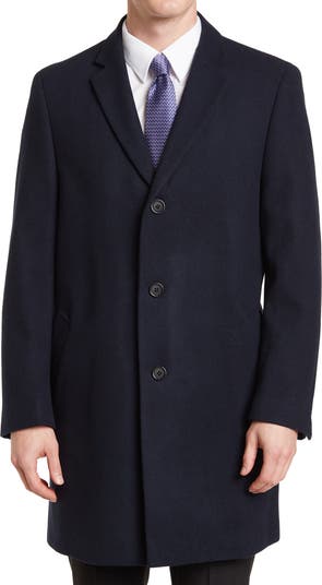 Hart Schaffner Marx Hanover Wool Blend Topcoat | Nordstromrack