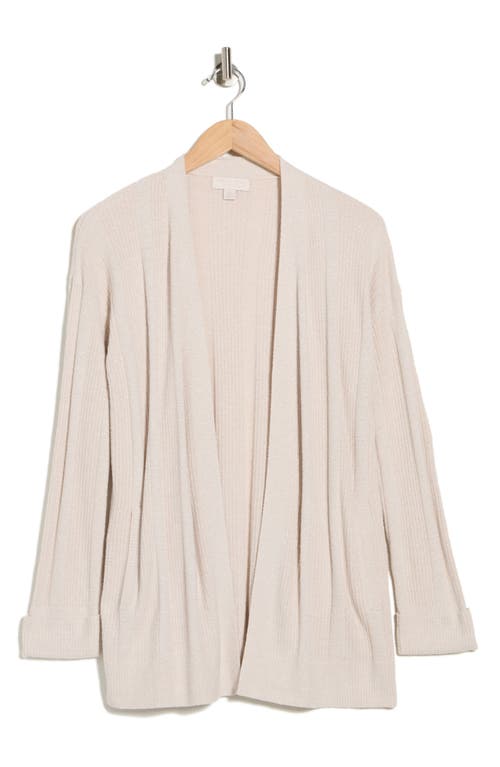 Barefoot Dreams ® Cozychic Ultra Lite® Variegated Rib Open Cardigan In Brown