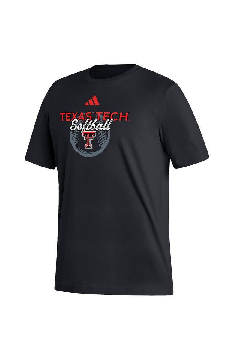 adidas Men's adidas Black Texas Tech Red Raiders Softball Fresh T-Shirt, Alternate, color, 
