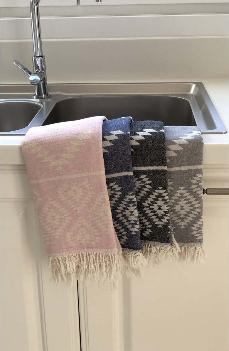 Olive & Linen Turkish Hand / Kitchen Towel  - Set of 2, Alternate, color, 