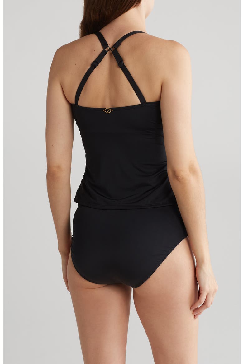 Eden Camikini Two Piece Swimsuit, Alternate, color, BLACK