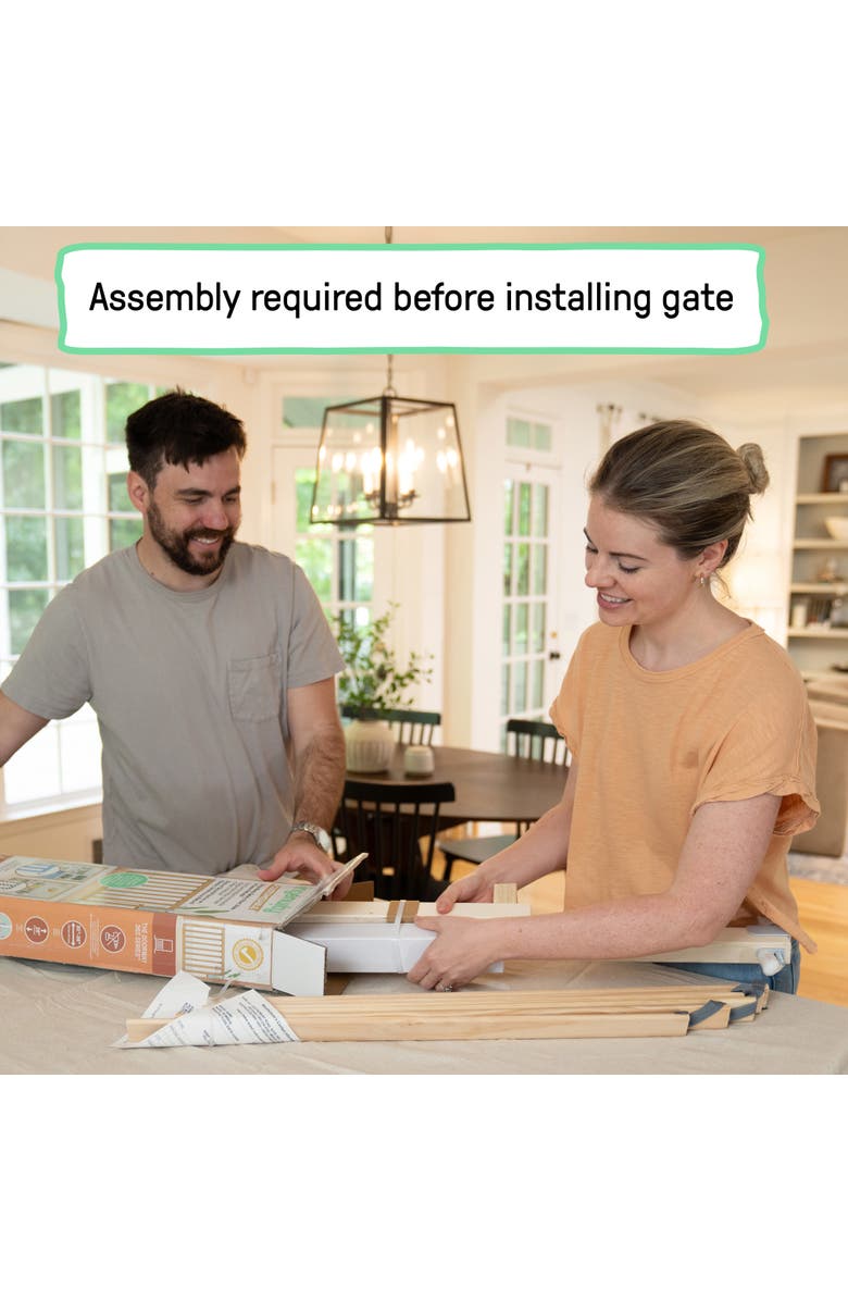 INGENUITY The Doorway 36S Series Custom Collection Safety Pet and Baby Gate, Alternate, color, Natural