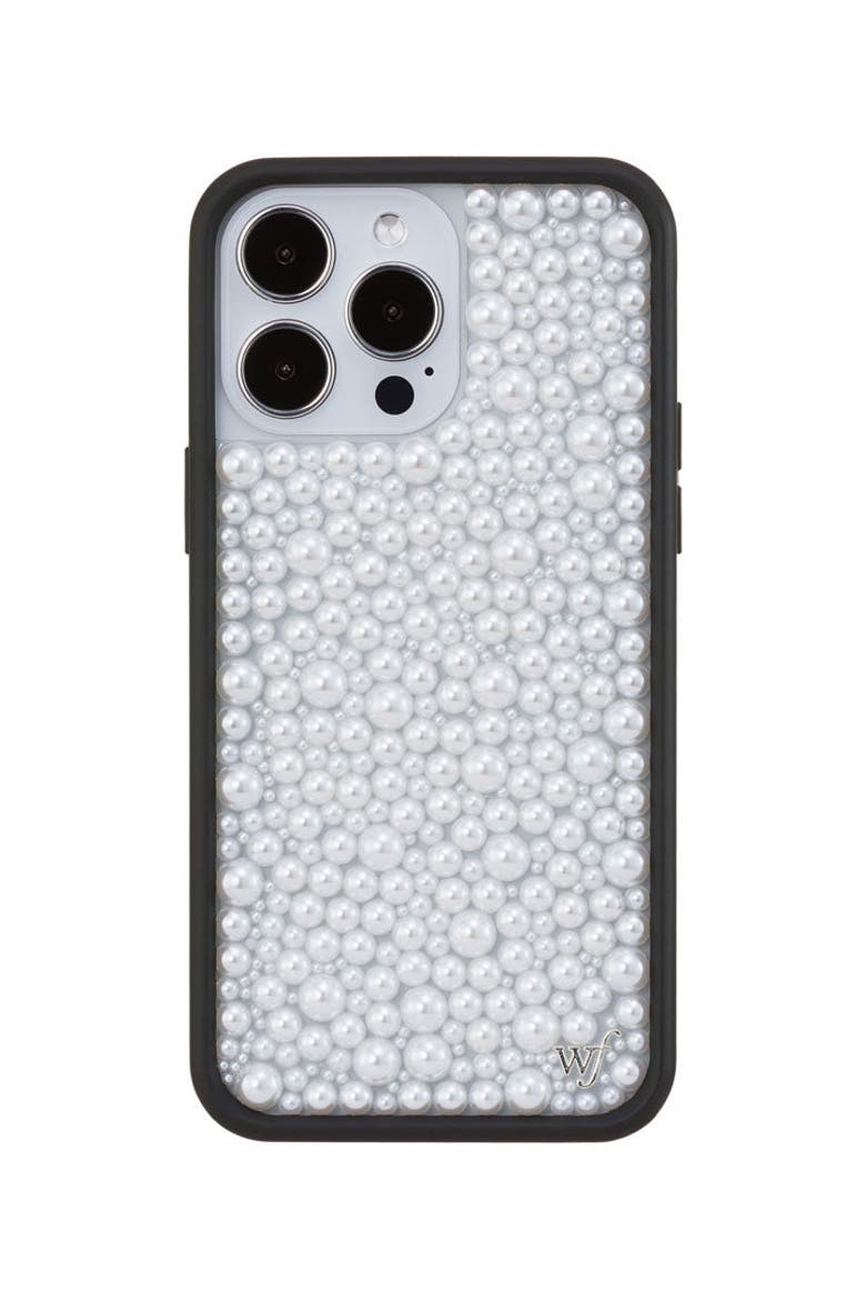 White Pearl iPhone Case, Alternate, color, White