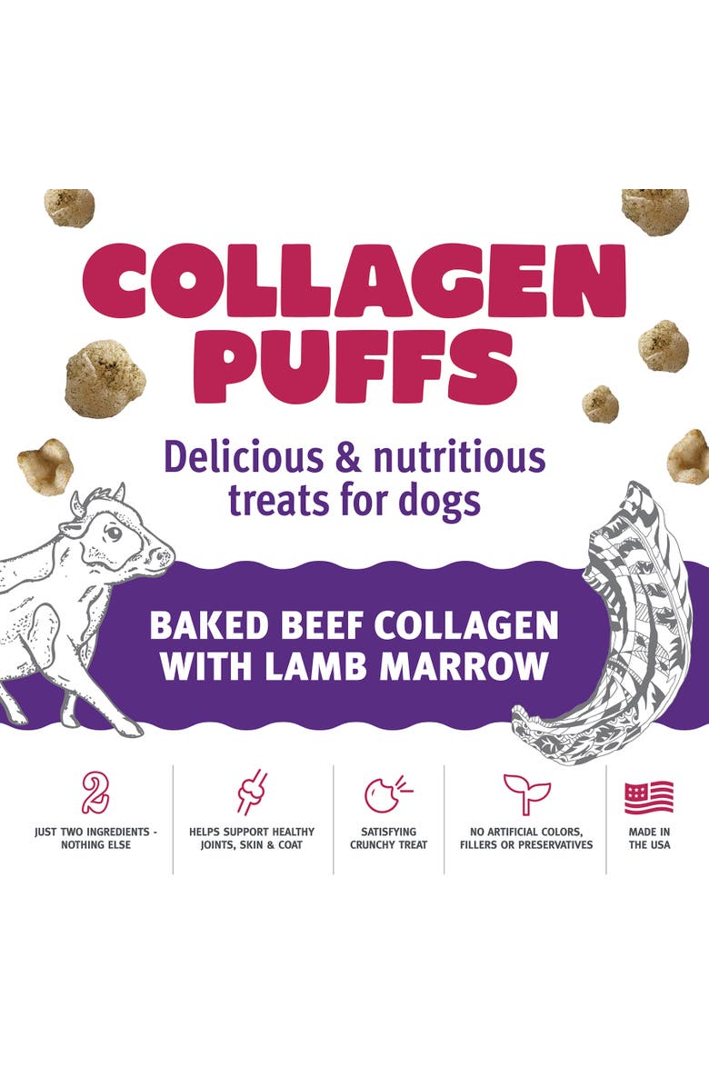 ICELANDIC+ Collagen Puffs Baked Beef Collagen w/ Lamb Marrow 2.5oz, Alternate, color, 