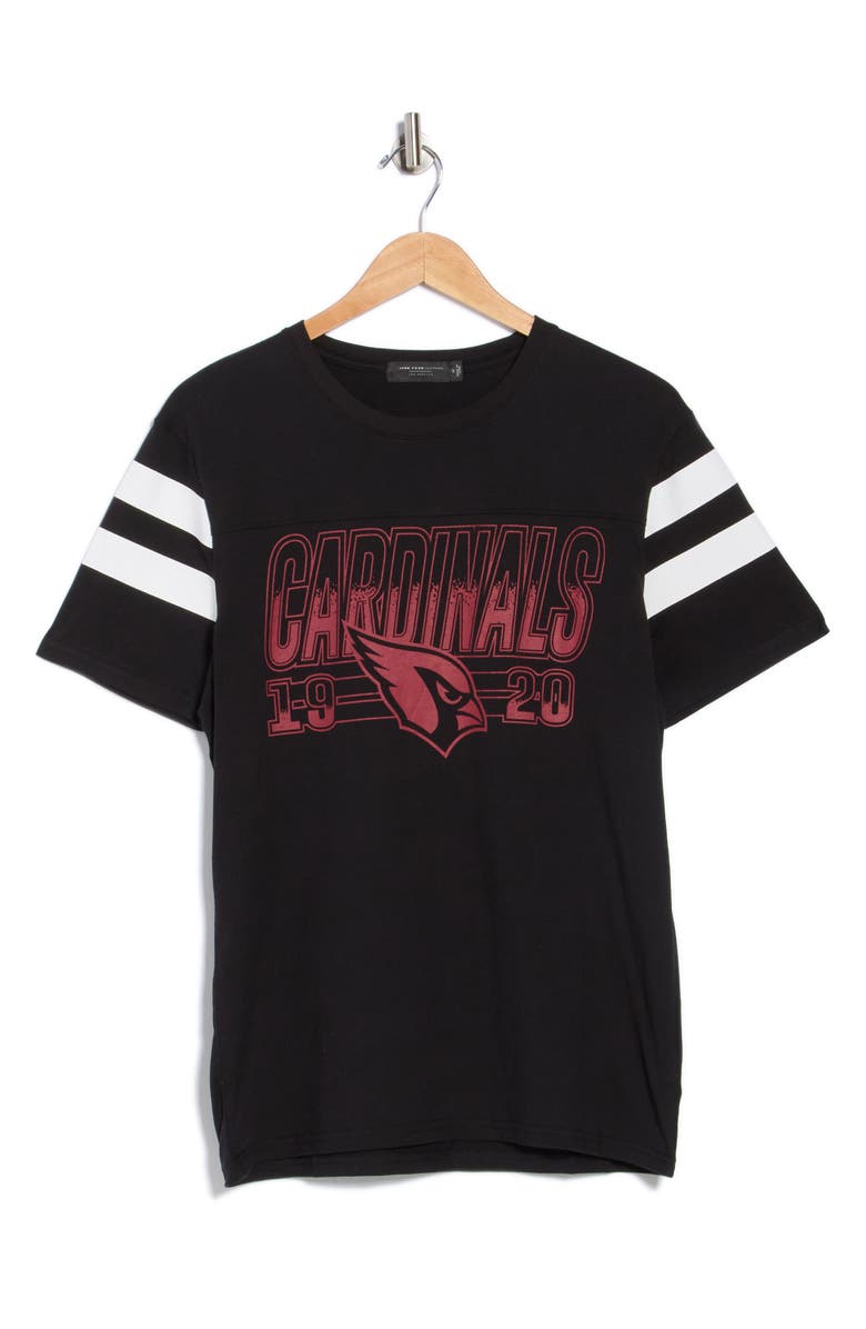 Junk Food Cardinals Gridiron T-Shirt, Alternate, color, True Black