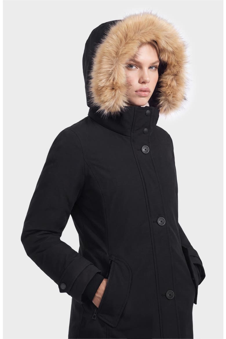 Keyshia Down Parka, Alternate, color, Black
