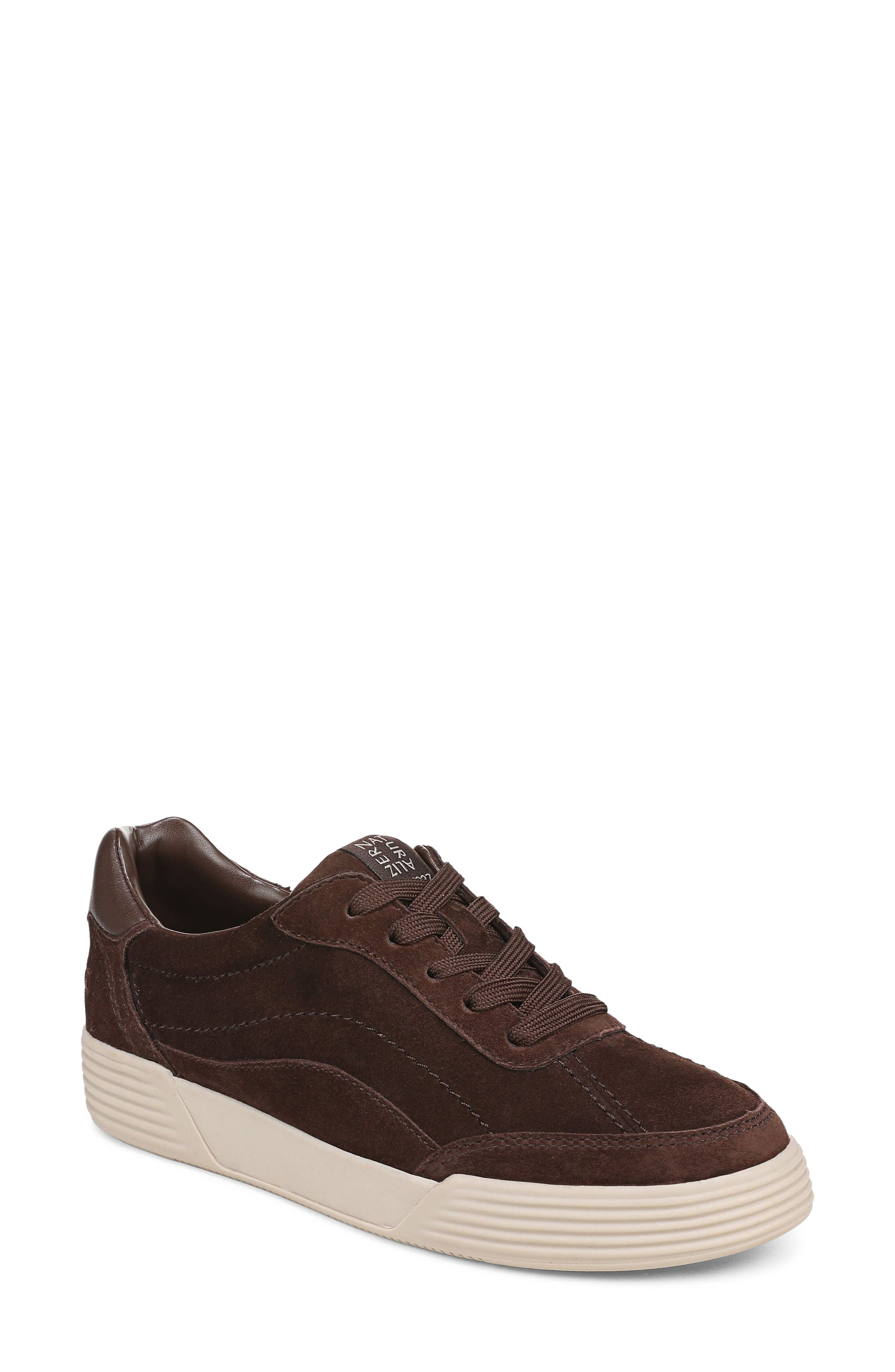 Cami Leather Sneaker, Main, color, CHOCOLATE SUEDE
