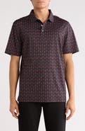 Bugatchi Print Cotton Knit Polo