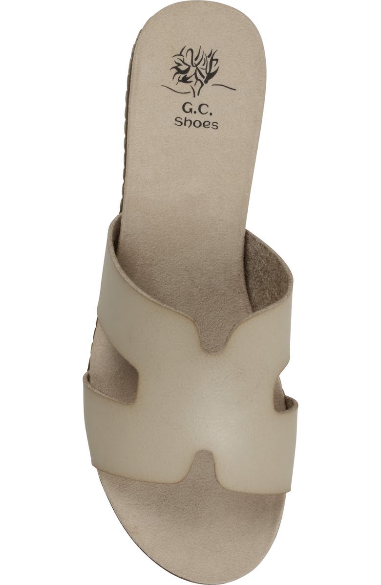 GOOD CHOICE NEW YORK Nellie Cutout Wedge Slide Sandal, Alternate, color, Beige