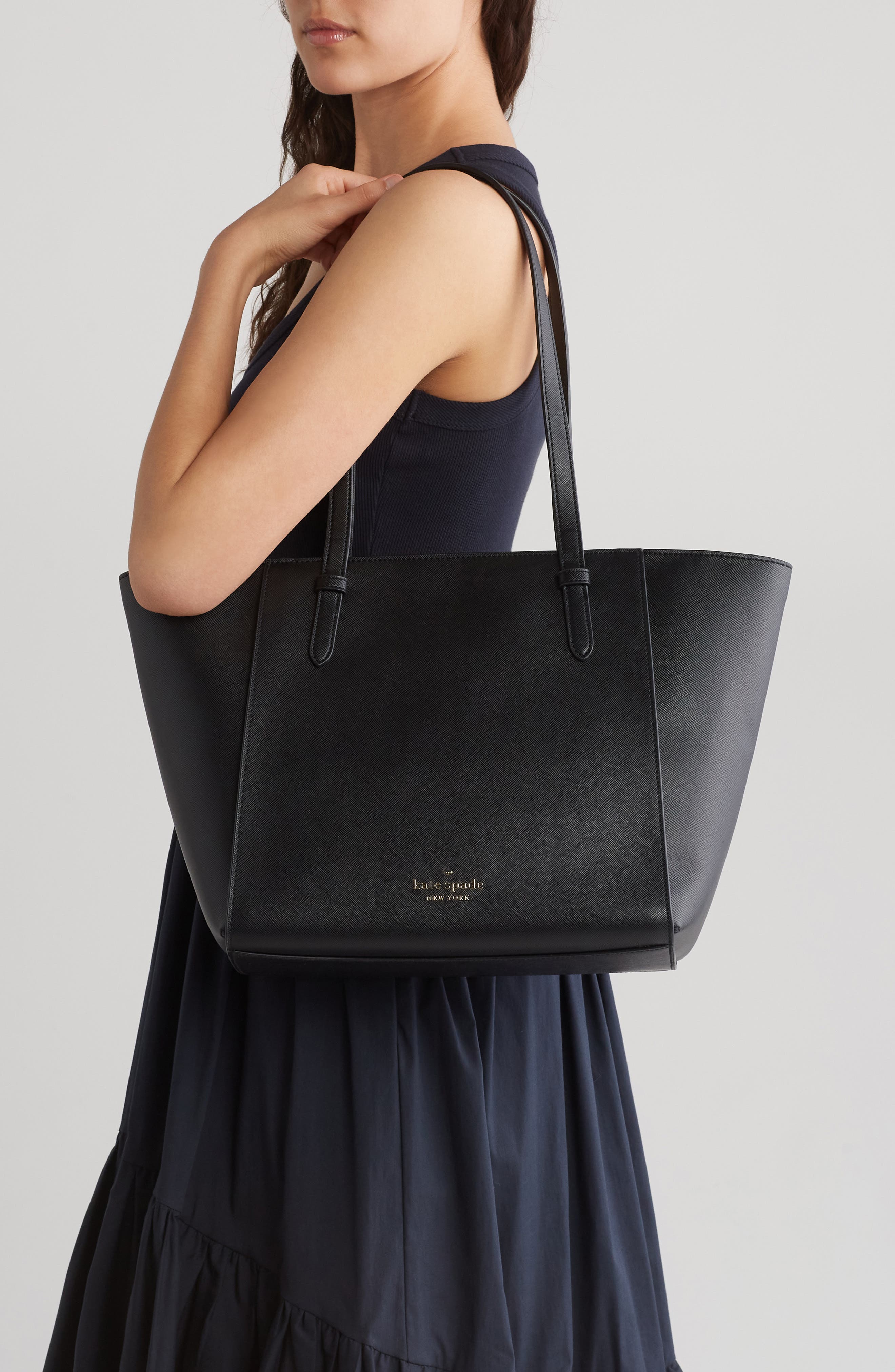 Kate Spade New York becca tote, Alternate, color, Black