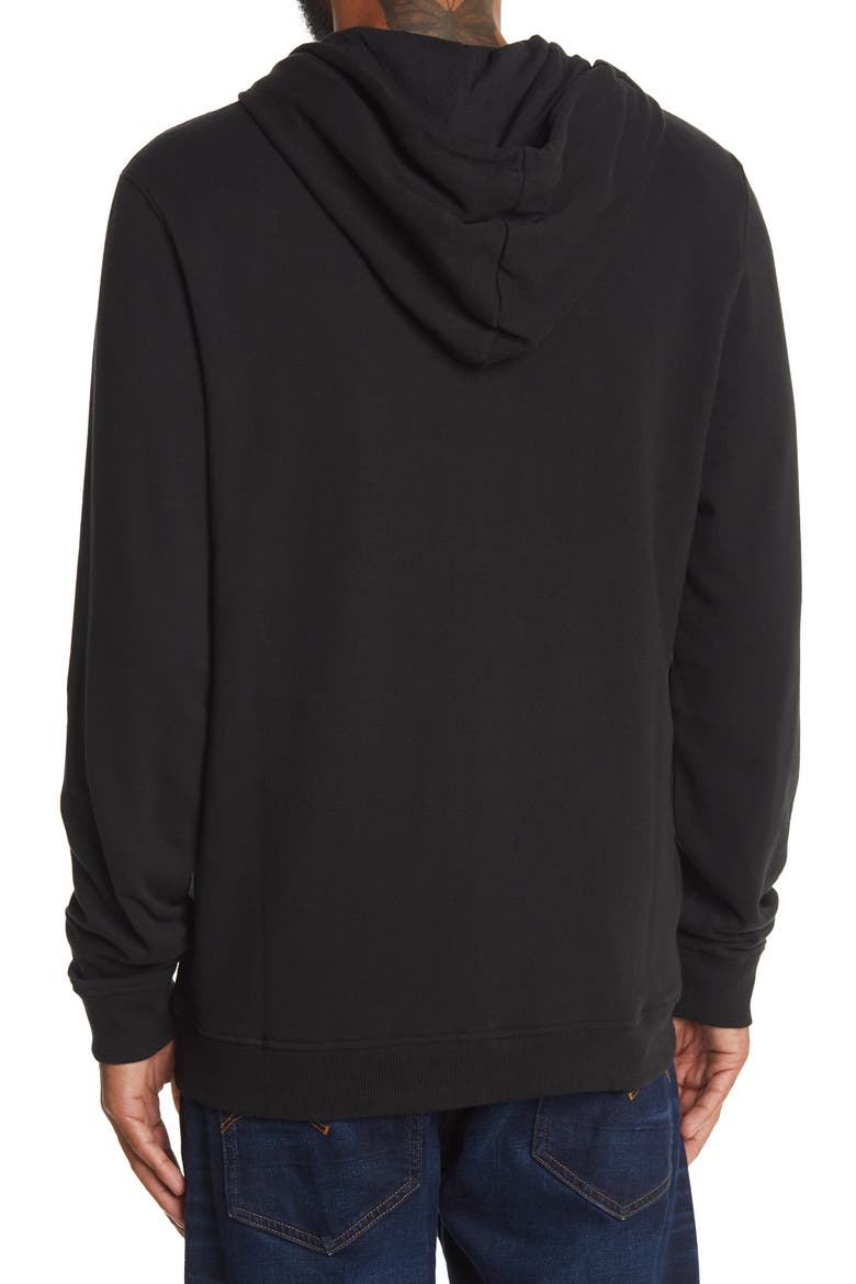 Large Branded Hoodie, Alternate, color, ONYX