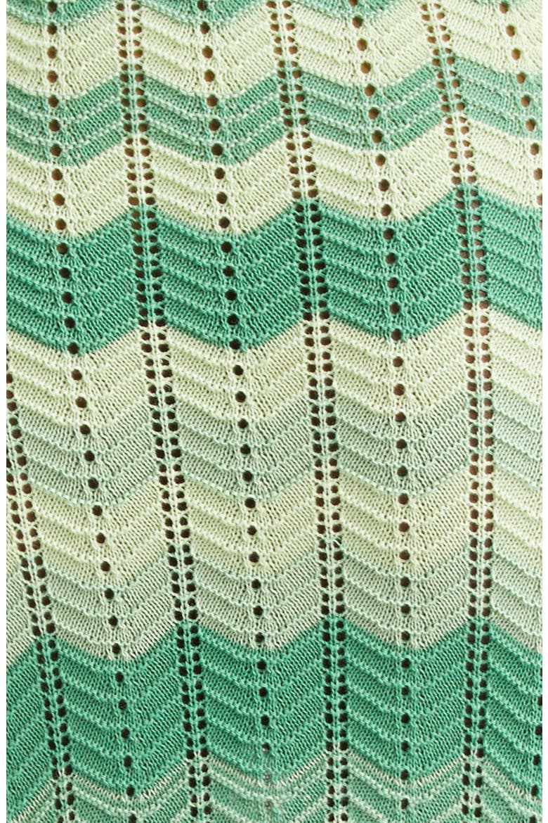 Mylah Chevron Stripe Sleeveless Cotton Sweater Dress, Alternate, color, MINERAL GREEN TWIST COTTON