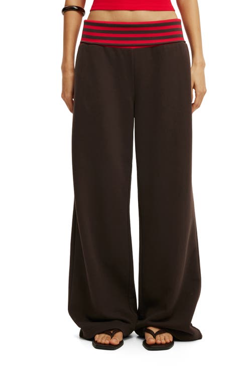 Women's Fold Over Waistband Sweatpant