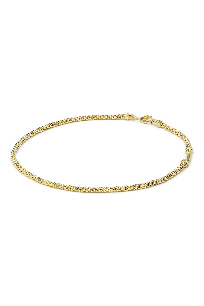 Men's Anthem Signature Caviar Rope Bracelet, Main, color, GOLD