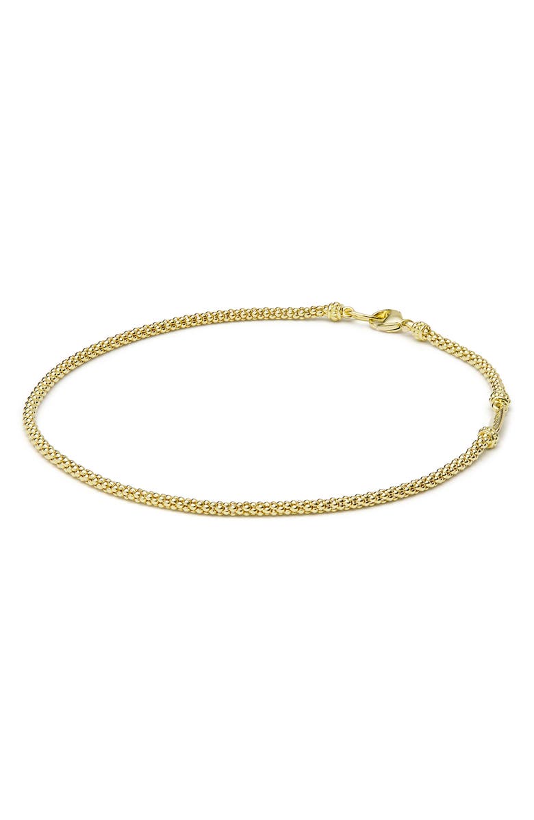 LAGOS Men's Anthem Signature Caviar Rope Bracelet, Main, color, Gold