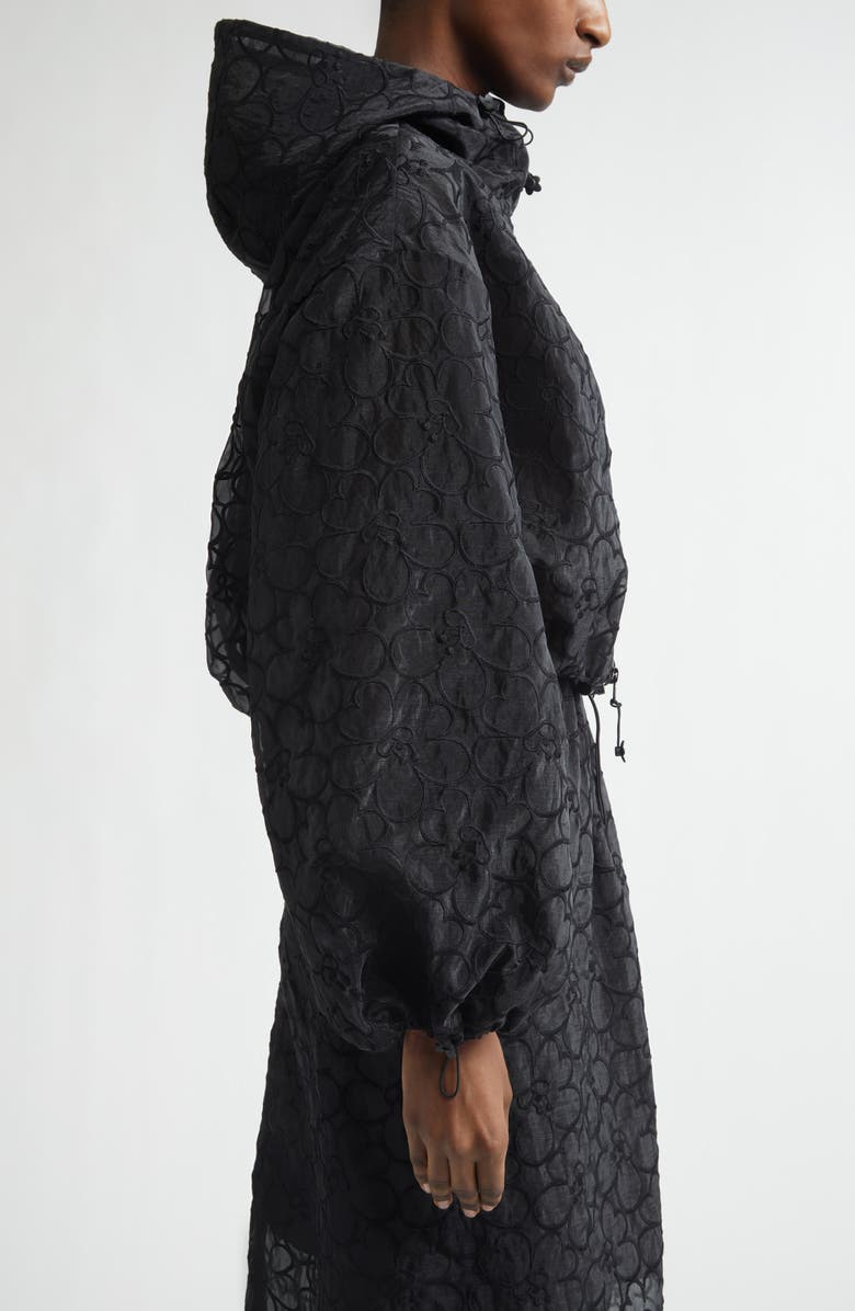 Cecilie Bahnsen Aisha Blouson Jacket, Alternate, color, Black Felicia Embroidery