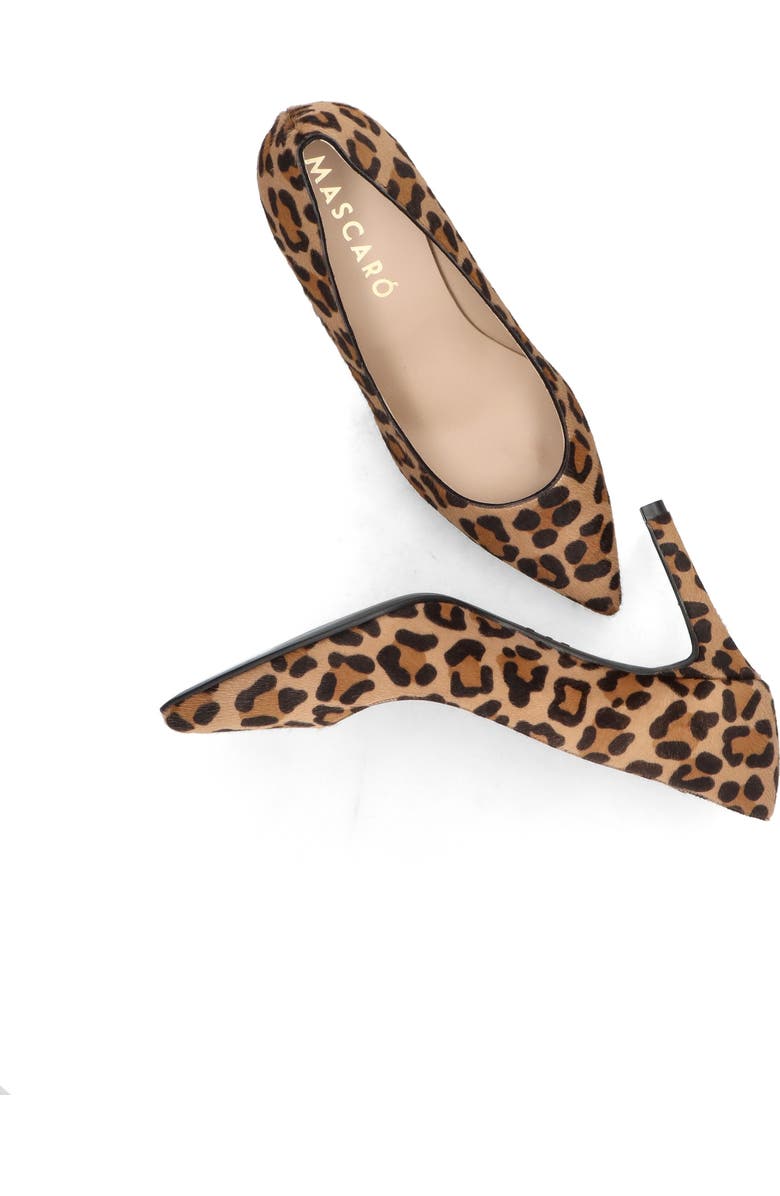 MASCARO Leopard Pointed Toe Pump, Alternate, color, Brown