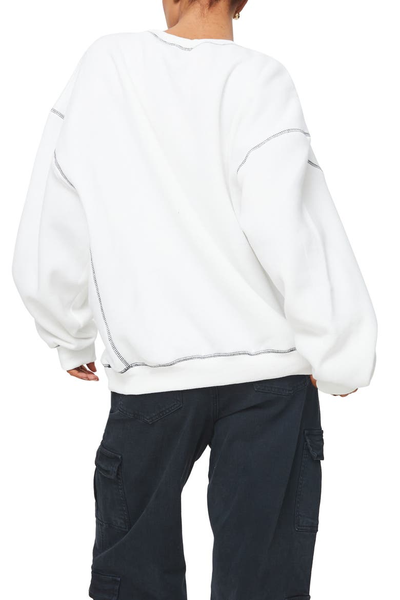 Portland Oversize Graphic Sweatshirt, Alternate, color, WHITE