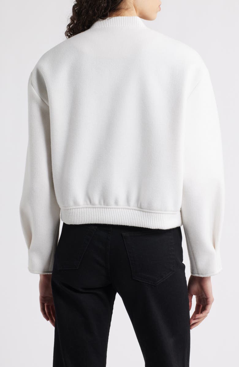 Bernardo Felt Crop Jacket, Alternate, color, Cream