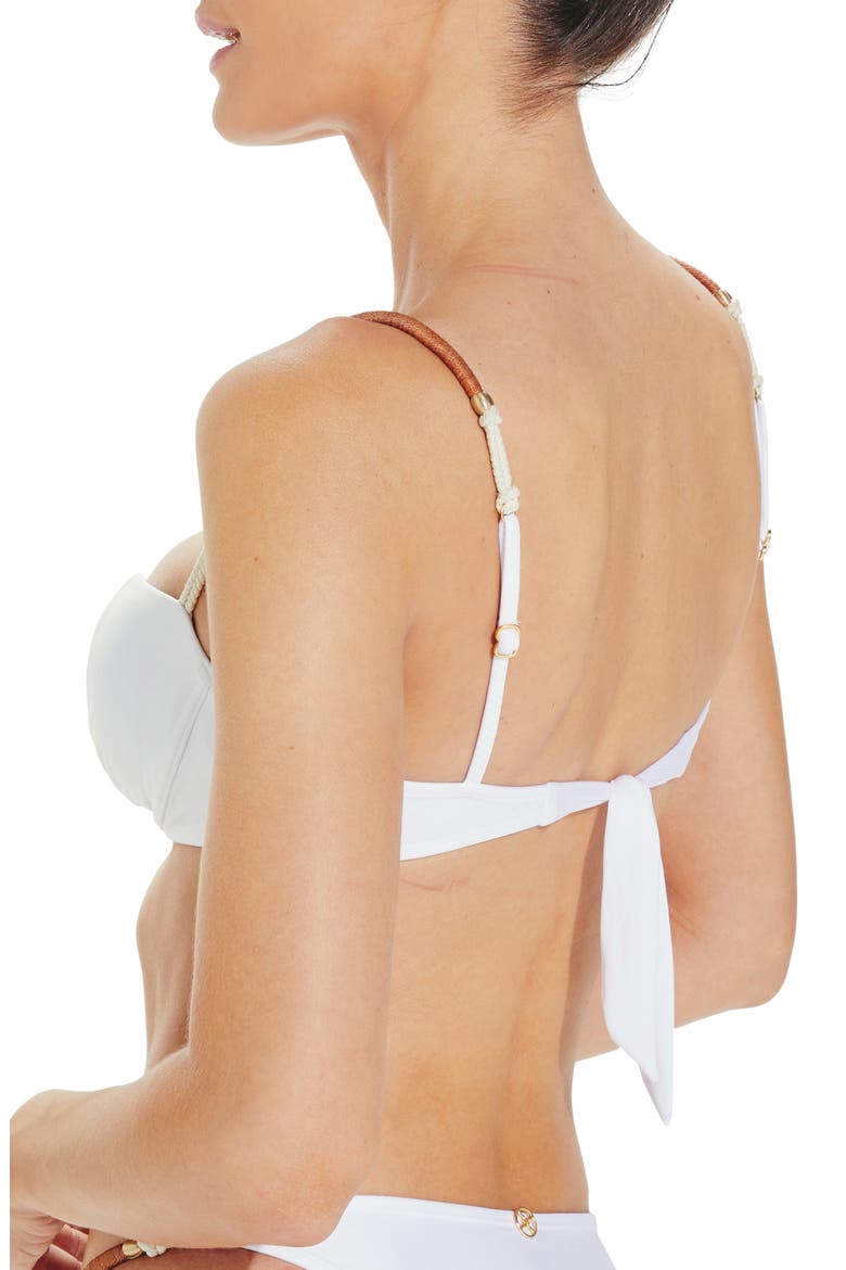 Elis Solid Bikini Top, Alternate, color, WHITE