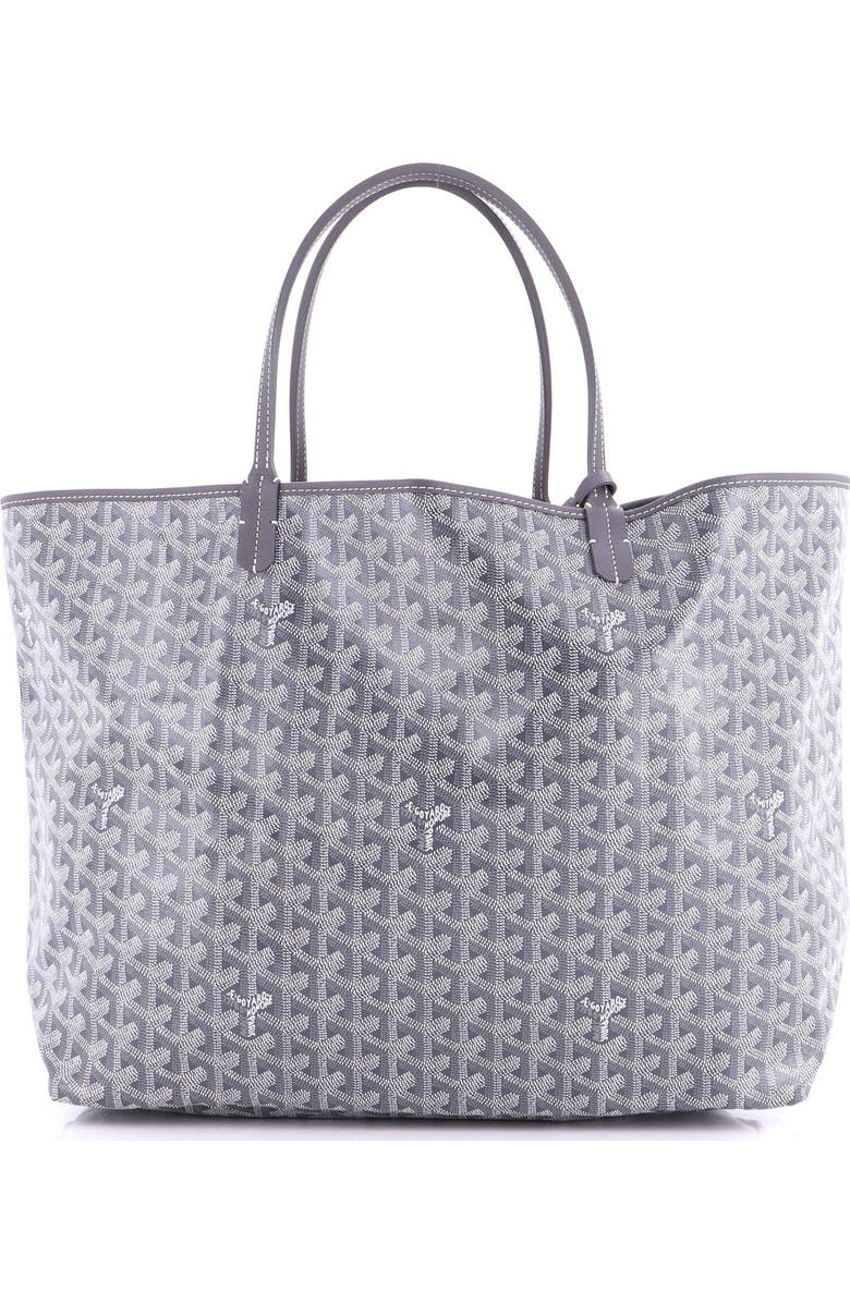 Pre-Owned Goyard Saint Louis Tote Coated Canvas GM, Main, color, Gray