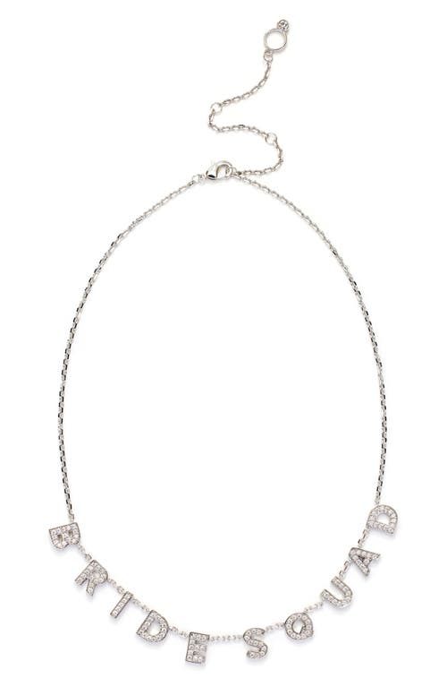 Kleinfeld Cubic Zirconia Bride Squad Necklace