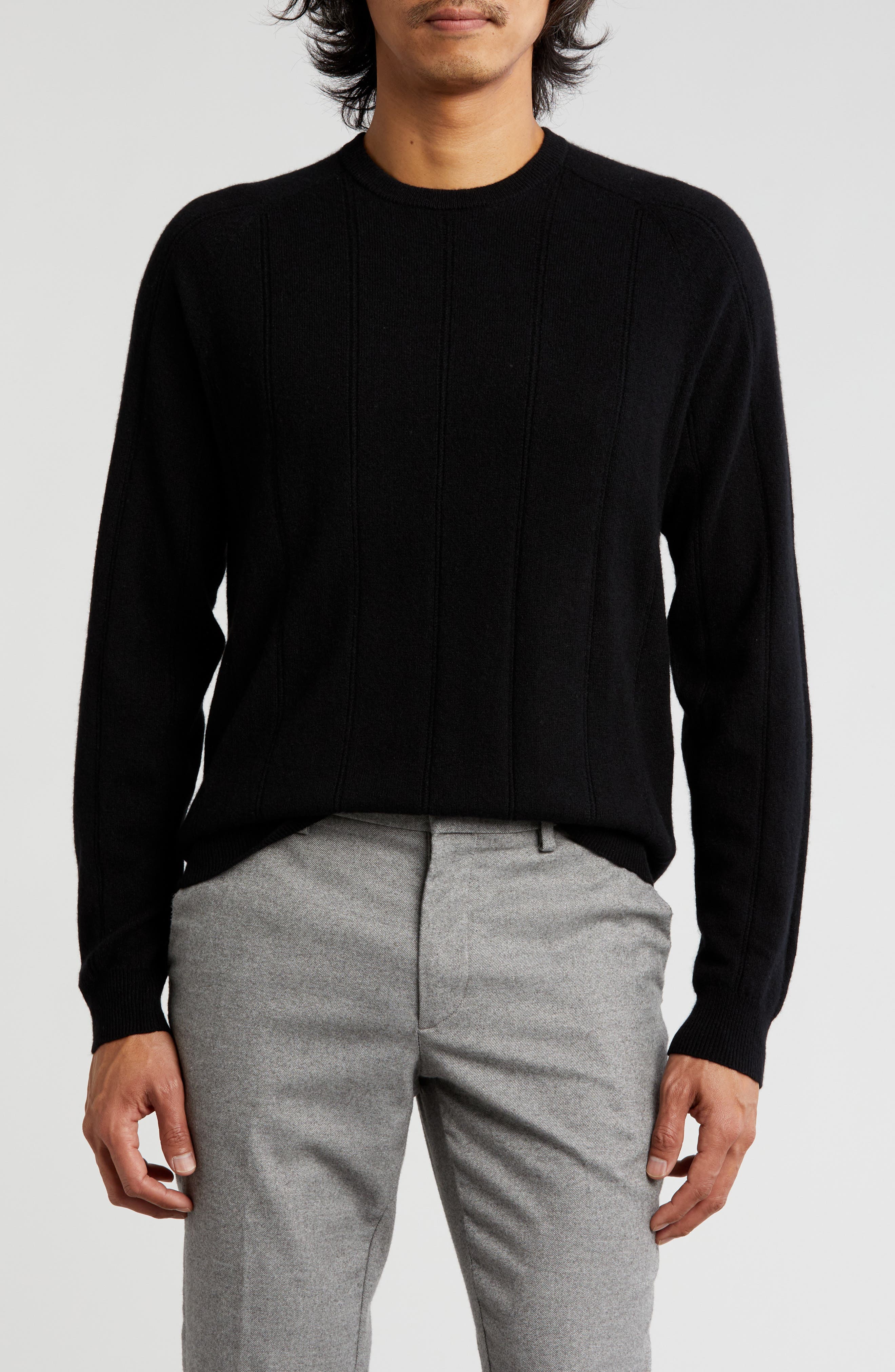 Amicale Wide Rib Cashmere Sweater