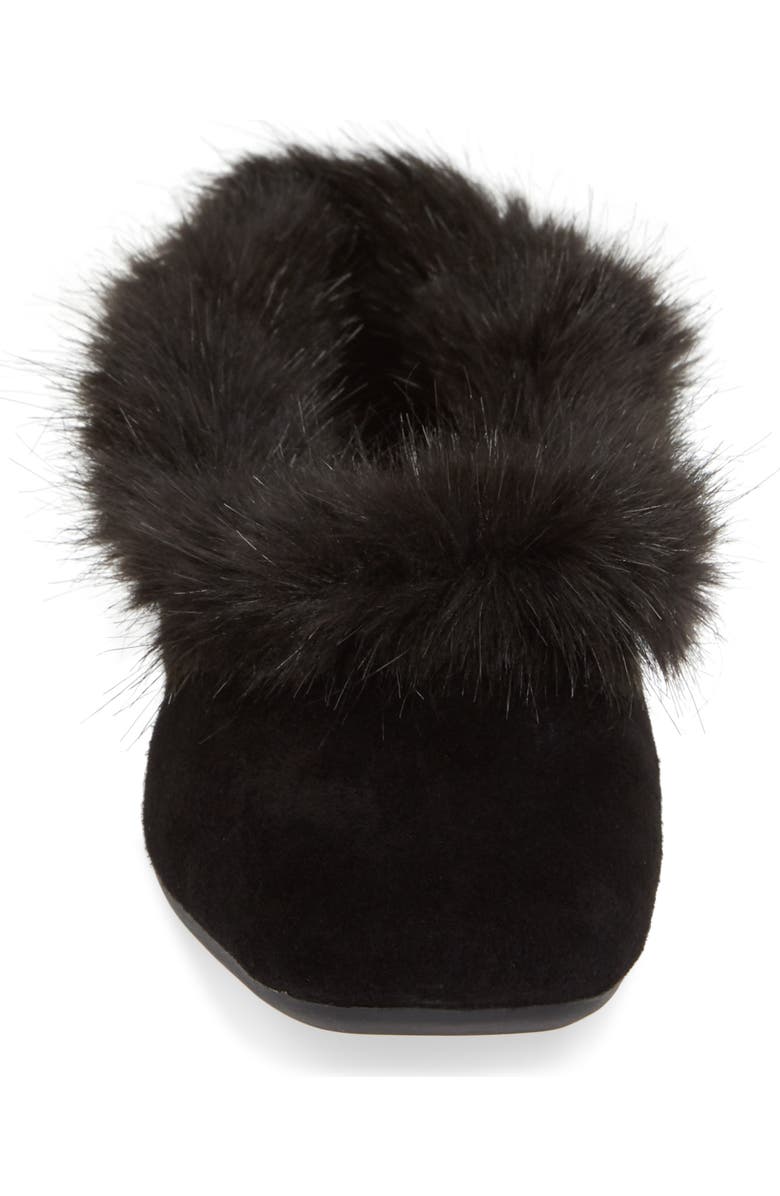 Taryn Rose Ryanne Water Resistant Faux Fur Flat, Alternate, color,