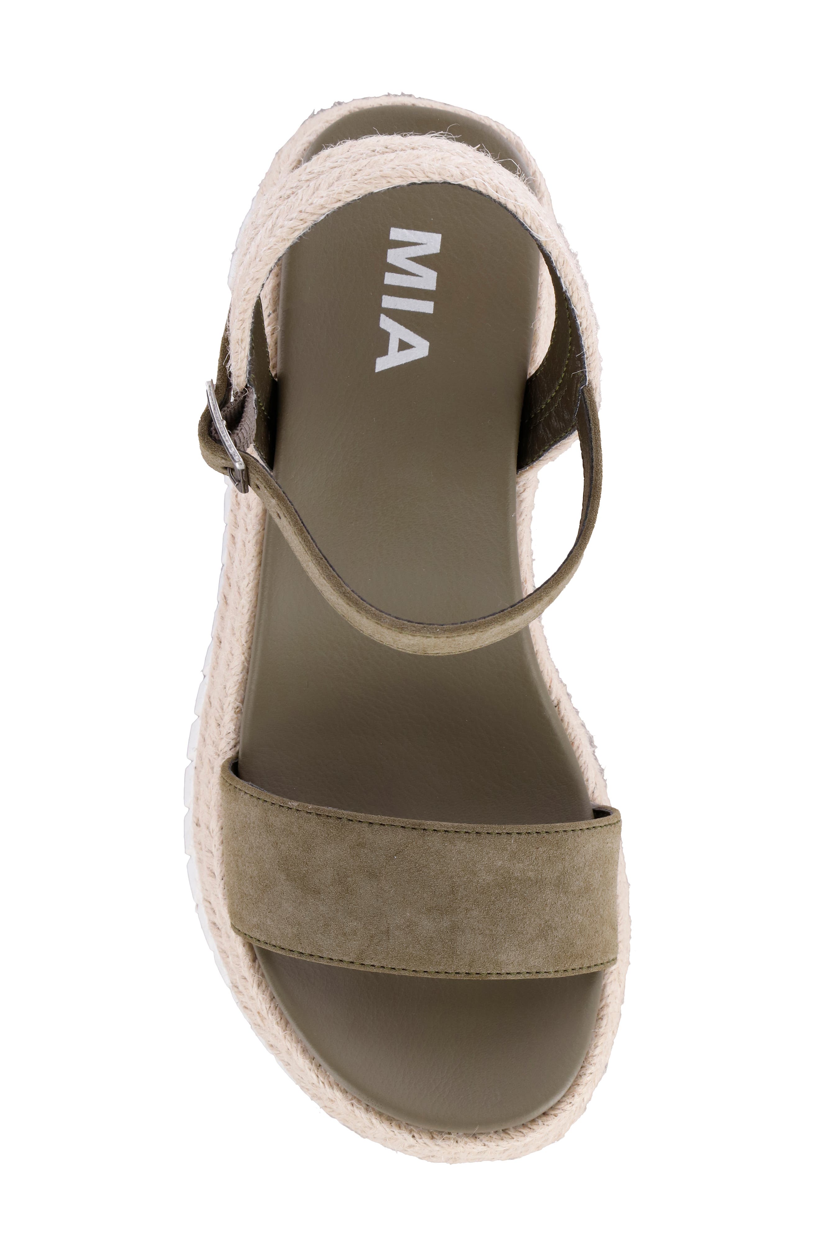 Zalia Wedge Platform Sandal, Alternate, color, KHAKI