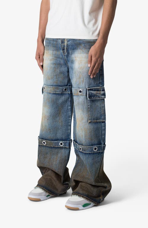 Mnml Void Baggy Grommet Denim Cargo Jeans