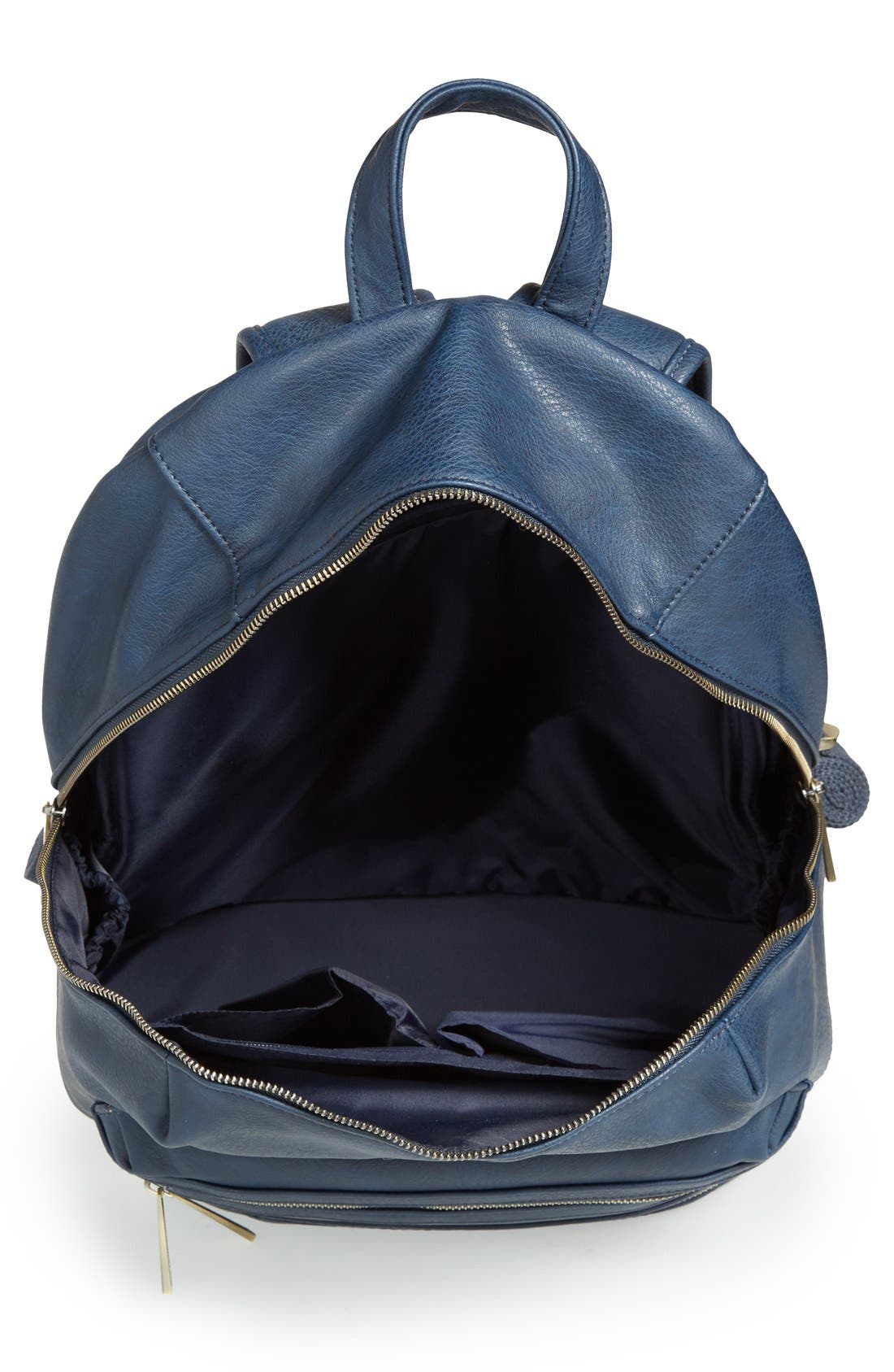 The Honest Company 'City' Faux Leather Diaper Backpack, Alternate, color, 