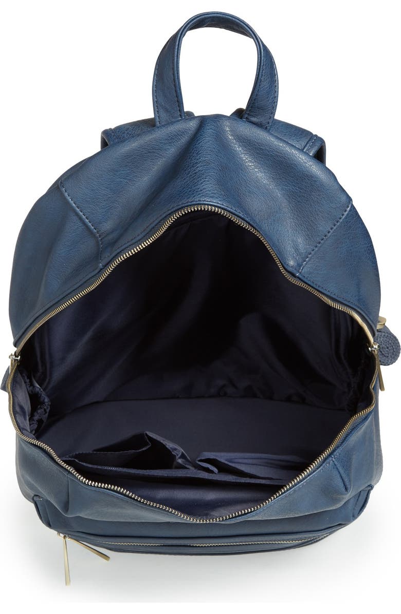 The Honest Company 'City' Faux Leather Diaper Backpack, Alternate, color,