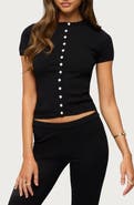 EDIKTED Vanessa Button Up Knit Top