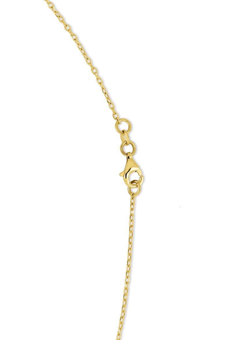 14k Gold Circle Pendant Necklace, Alternate, color, 14KY